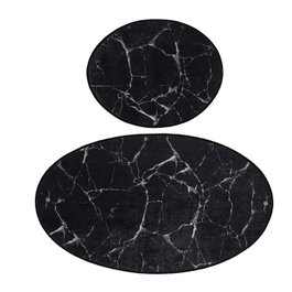 Mijölnir Juego de Alfombras de Baño Marble Djt Multicolor